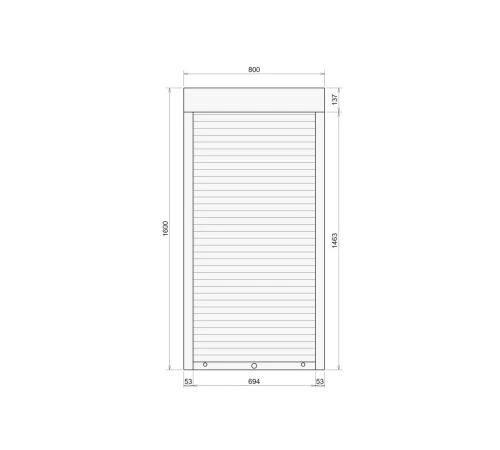 Защитные Защитные алюминиевые роллеты Comfort Line 800-1600 мм P55