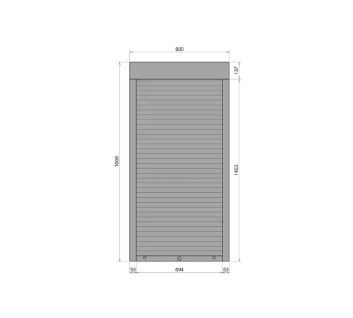 Защитные Защитные алюминиевые роллеты Comfort Line 800-1600 мм P55