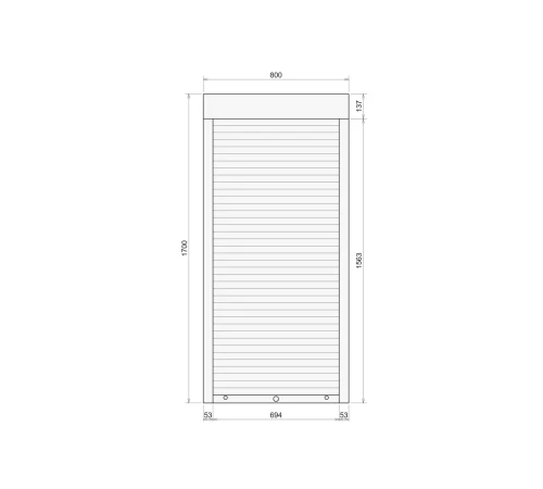 Защитные Защитные алюминиевые роллеты Comfort Line 800-1700 мм P55