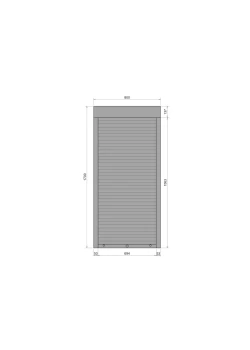 Защитные алюминиевые роллеты Comfort Line 800-1700 мм P55