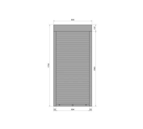 Защитные Защитные алюминиевые роллеты Comfort Line 800-1700 мм P55