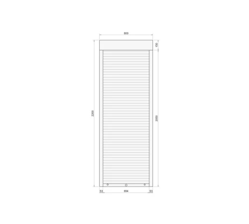 Защитные Защитные алюминиевые роллеты Comfort Line 800-2200 мм P55