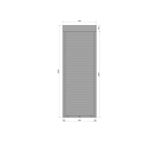 Защитные Защитные алюминиевые роллеты Comfort Line 800-2200 мм P55