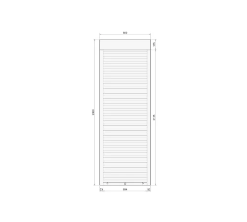 Защитные Защитные алюминиевые роллеты Comfort Line 800-2300 мм P55