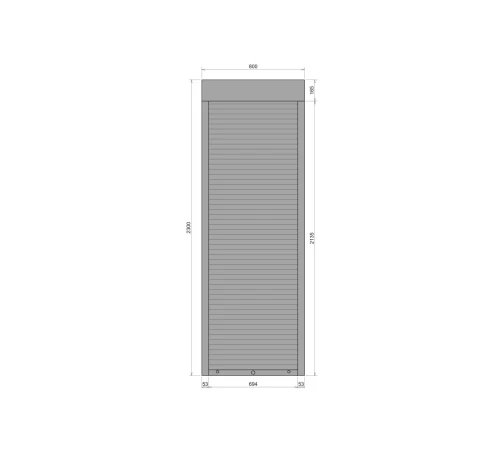 Защитные Защитные алюминиевые роллеты Comfort Line 800-2300 мм P55
