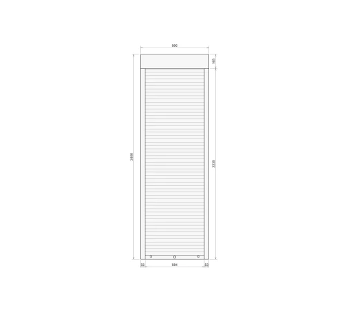 Защитные Защитные алюминиевые роллеты Comfort Line 800-2400 мм P55