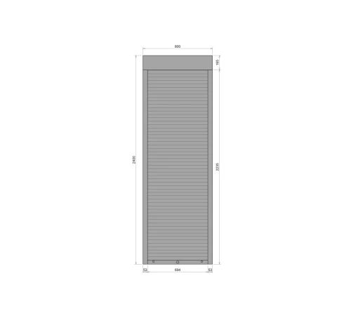 Защитные Защитные алюминиевые роллеты Comfort Line 800-2400 мм P55
