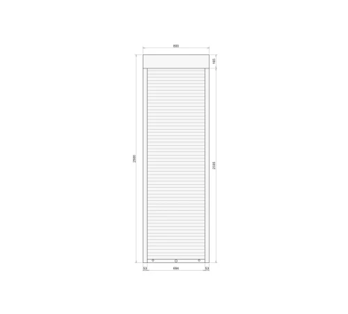 Защитные Защитные алюминиевые роллеты Comfort Line 800-2500 мм P55