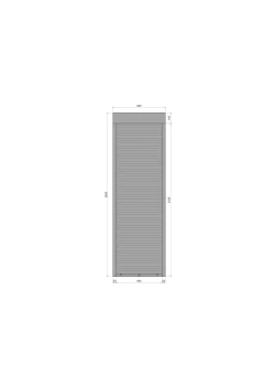 Защитные алюминиевые роллеты Comfort Line 800-2500 мм P55