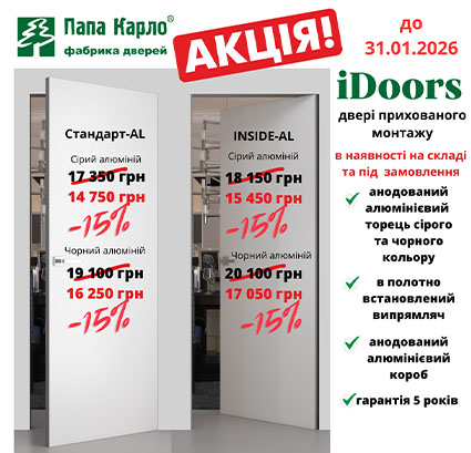 АКЦІЯ від Папа Карло до 31.01.2026